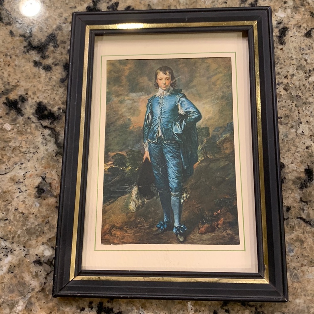Vintage Postcard Painting The Blue Boy Huntington Library San Marino California